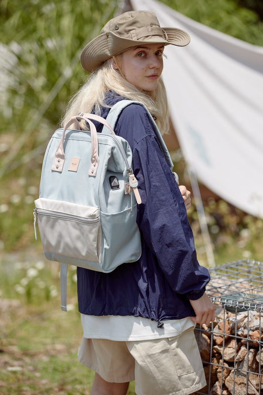 Water Resistant Canvas Backpack With Side Pockets