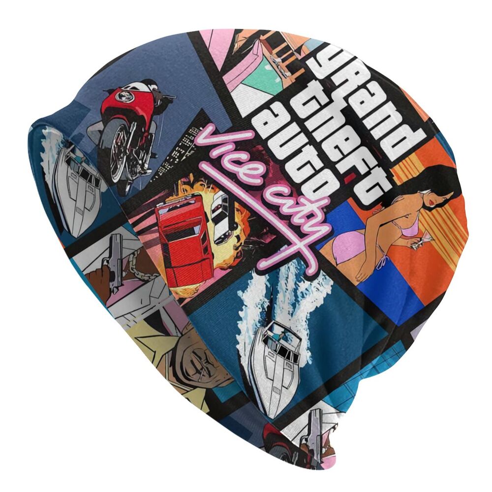 Custom Unisex Bonnet Winter Warm Knit Hat Grand Theft Auto San Andreas Hip Hop Beanies Caps Adult GTA Video Game Beanie Hats Cap