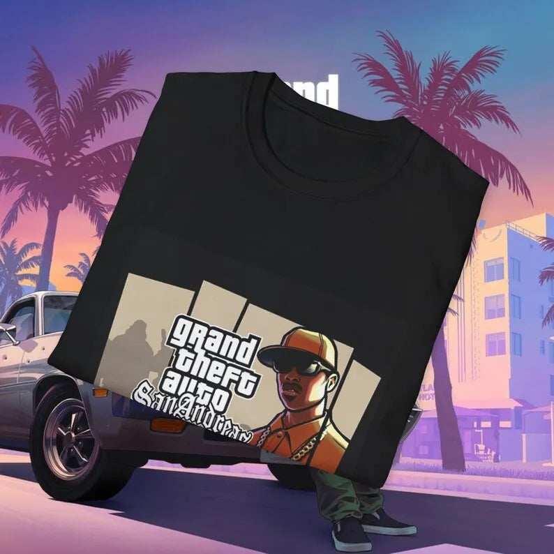 GTA Grand Theft Auto San Andreas Leonida Vice City Unisex Softstyle T-Shirt