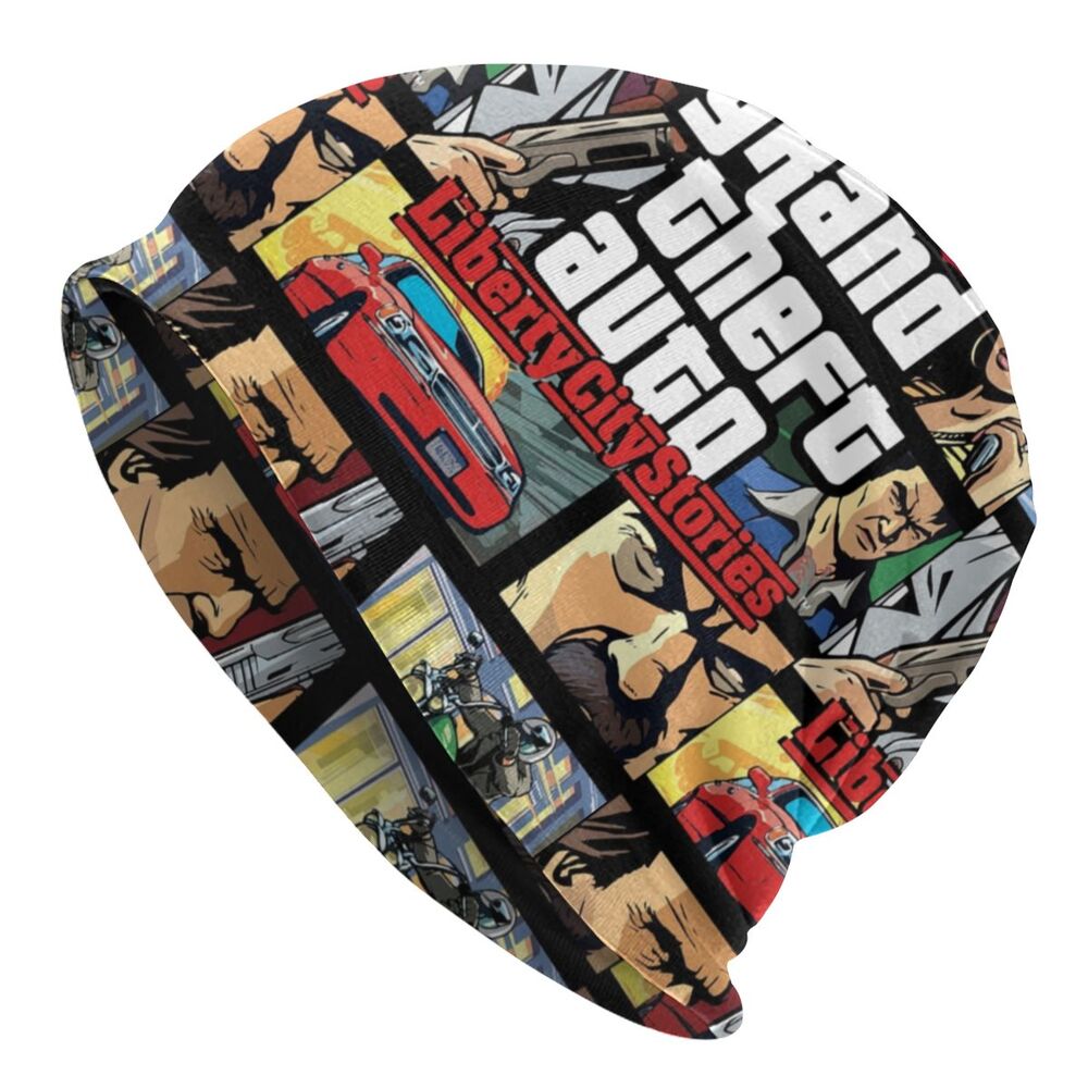 Custom Unisex Bonnet Winter Warm Knit Hat Grand Theft Auto San Andreas Hip Hop Beanies Caps Adult GTA Video Game Beanie Hats Cap