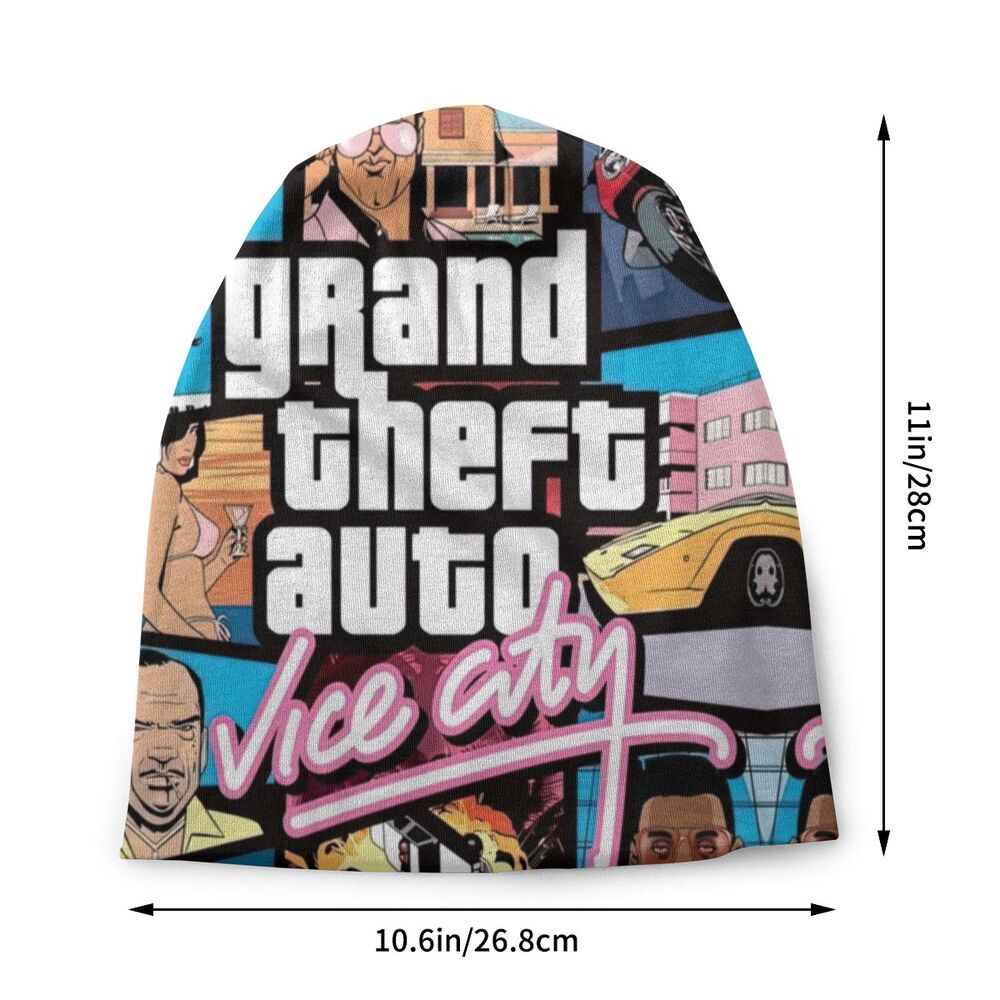 Custom Unisex Bonnet Winter Warm Knit Hat Grand Theft Auto San Andreas Hip Hop Beanies Caps Adult GTA Video Game Beanie Hats Cap