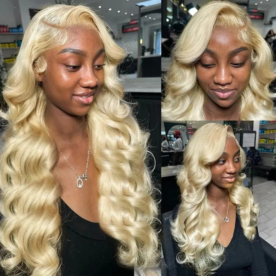 613 Blonde Lace Front Wig Human Hair 13X6 Hd Lace Frontal Wig 13X4 Lace Front Human Hair Wig Body Wave Lace Front Wig For Women