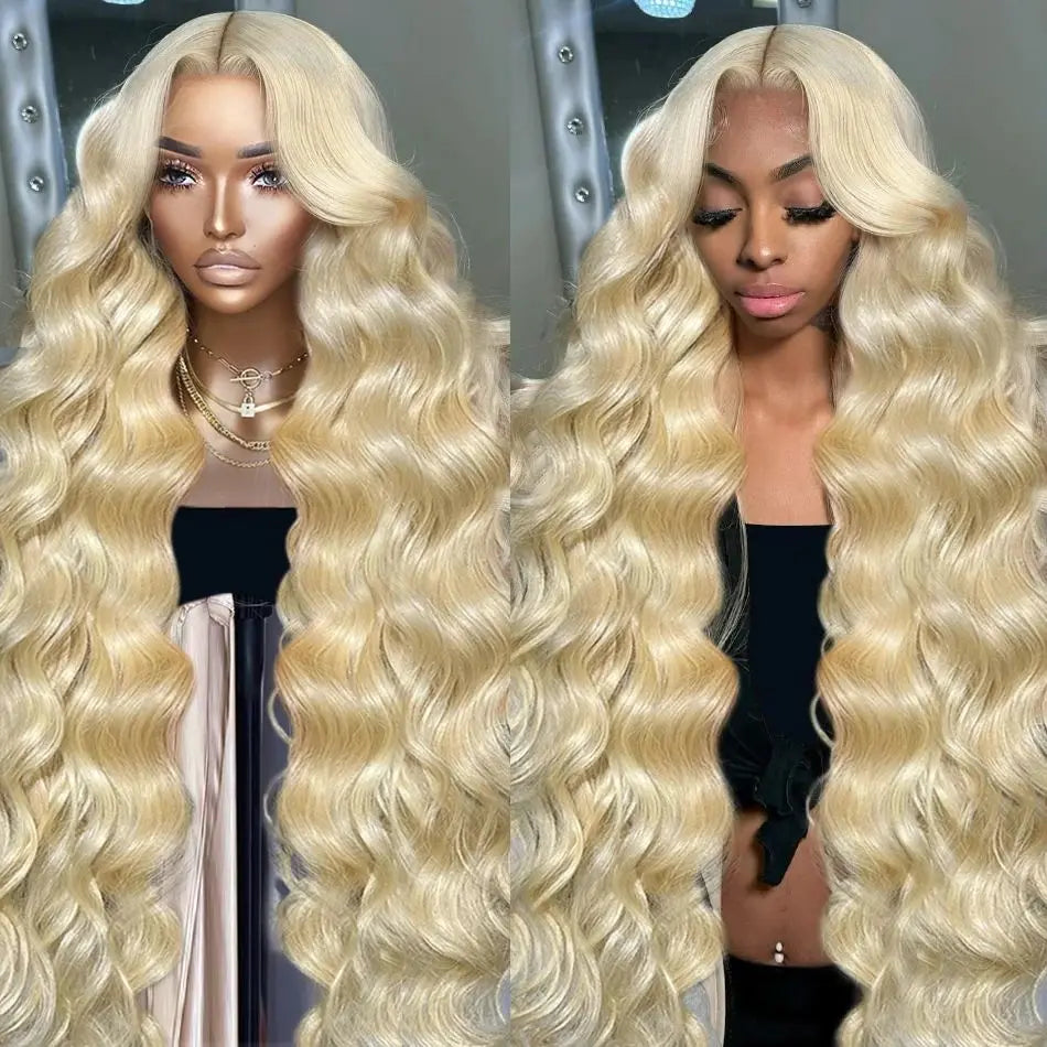 613 Blonde Lace Front Wig Human Hair 13X6 Hd Lace Frontal Wig 13X4 Lace Front Human Hair Wig Body Wave Lace Front Wig For Women