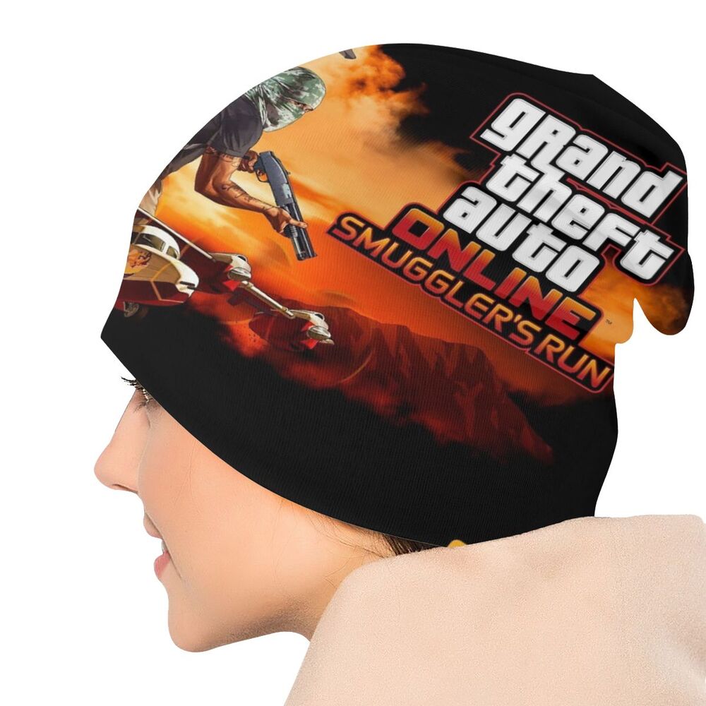 Custom Unisex Bonnet Winter Warm Knit Hat Grand Theft Auto San Andreas Hip Hop Beanies Caps Adult GTA Video Game Beanie Hats Cap