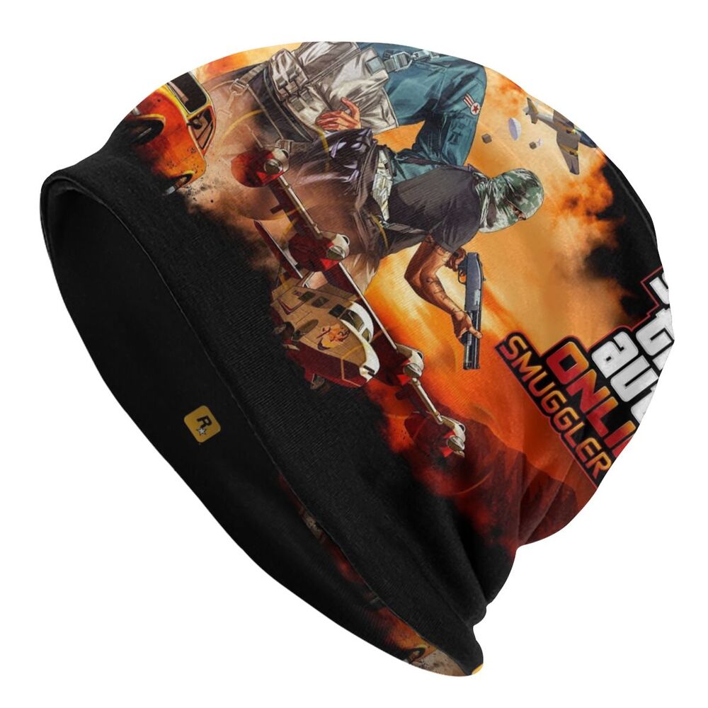 Custom Unisex Bonnet Winter Warm Knit Hat Grand Theft Auto San Andreas Hip Hop Beanies Caps Adult GTA Video Game Beanie Hats Cap