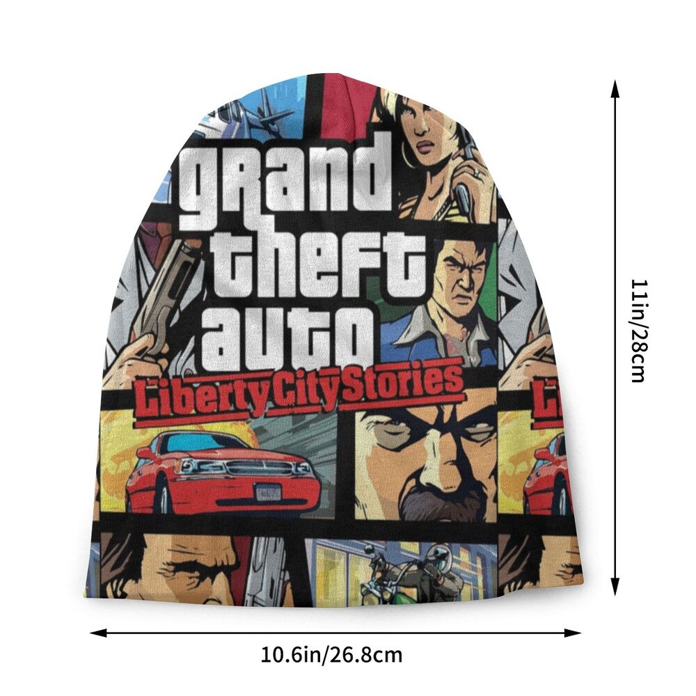 Custom Unisex Bonnet Winter Warm Knit Hat Grand Theft Auto San Andreas Hip Hop Beanies Caps Adult GTA Video Game Beanie Hats Cap