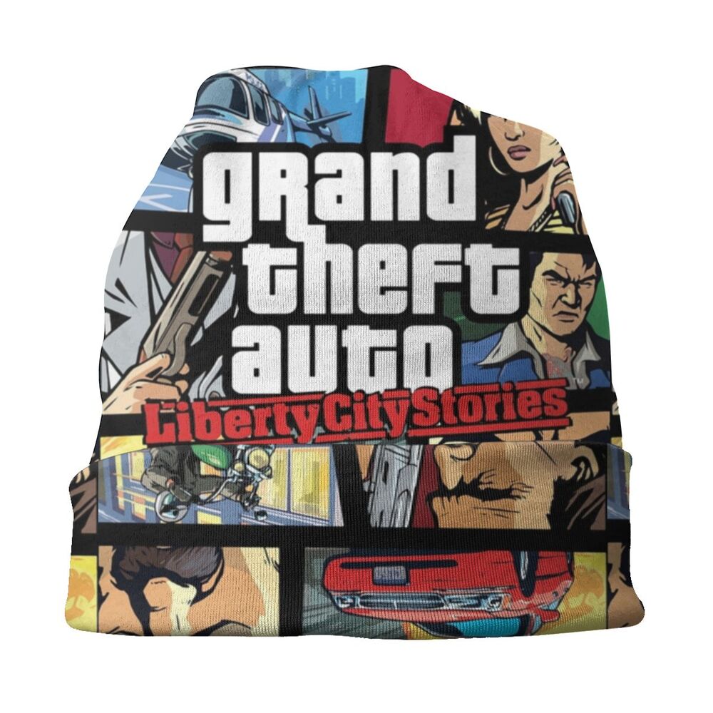 Custom Unisex Bonnet Winter Warm Knit Hat Grand Theft Auto San Andreas Hip Hop Beanies Caps Adult GTA Video Game Beanie Hats Cap