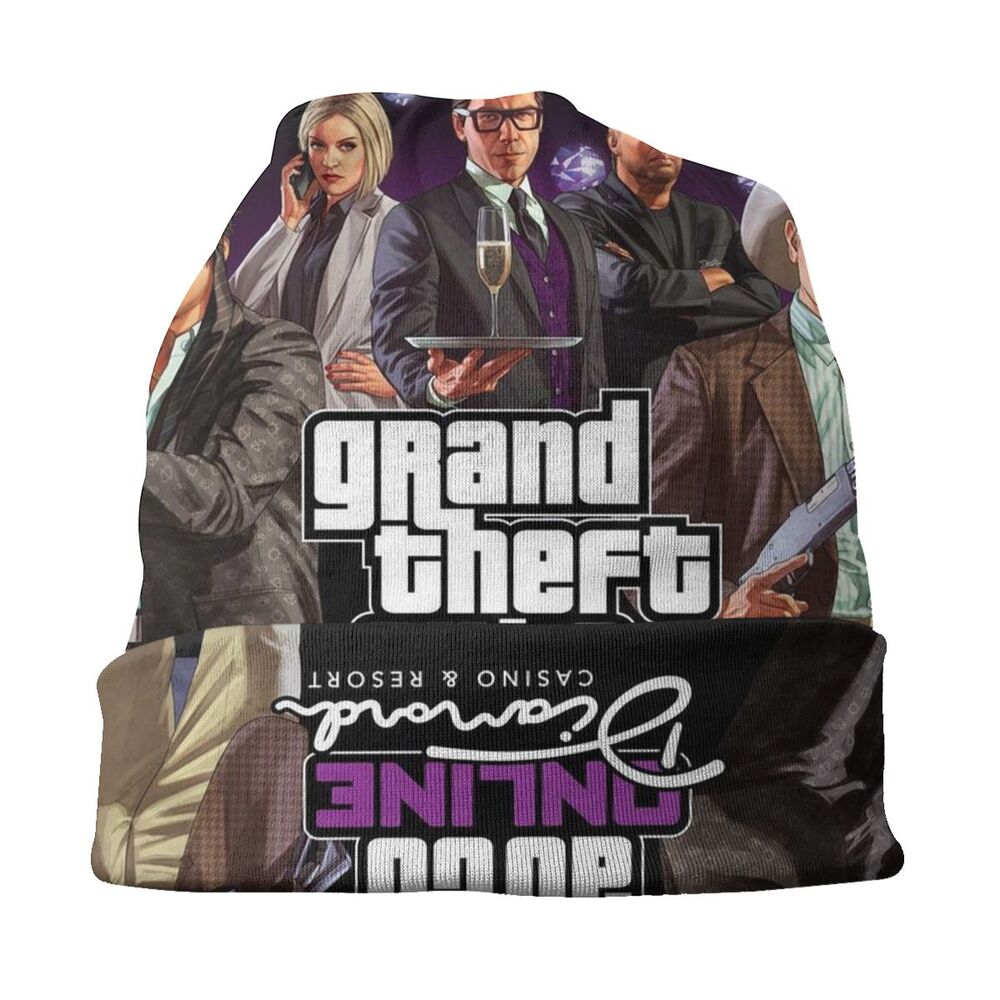 Custom Unisex Bonnet Winter Warm Knit Hat Grand Theft Auto San Andreas Hip Hop Beanies Caps Adult GTA Video Game Beanie Hats Cap